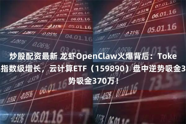 炒股配资最新 龙虾OpenClaw火爆背后:Token消耗指数级增长,云计算ETF(159890)盘中逆势吸金370万!